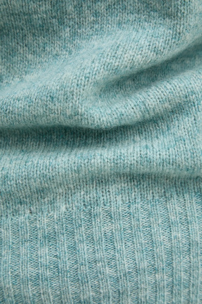 Vlněný svetr United Colors of Benetton 103ME1N23 tyrkysová
