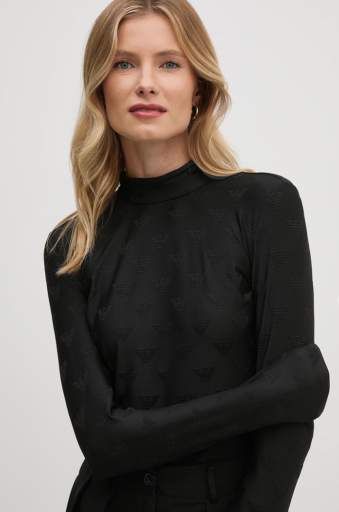 Emporio Armani longsleeve cu modele negru 8N2M9D.2JHFZ.NOS
