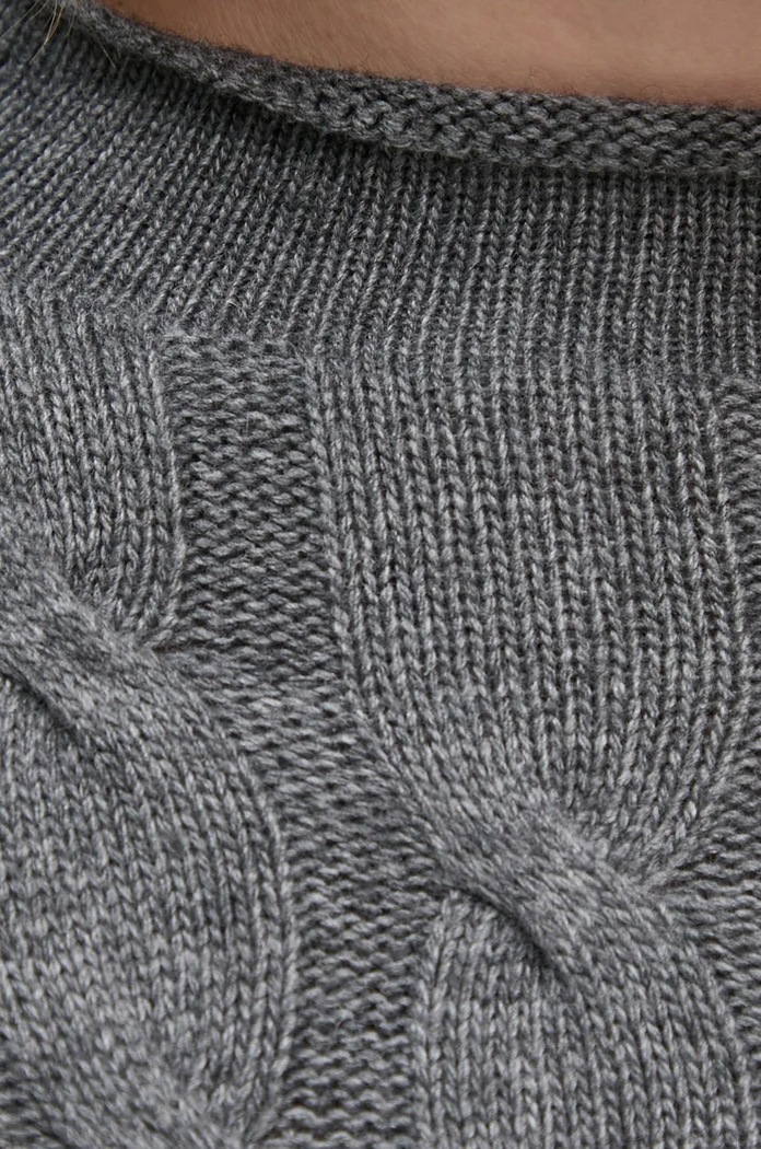 Svetr z vlněné směsi United Colors of Benetton 1335D2467 šedá