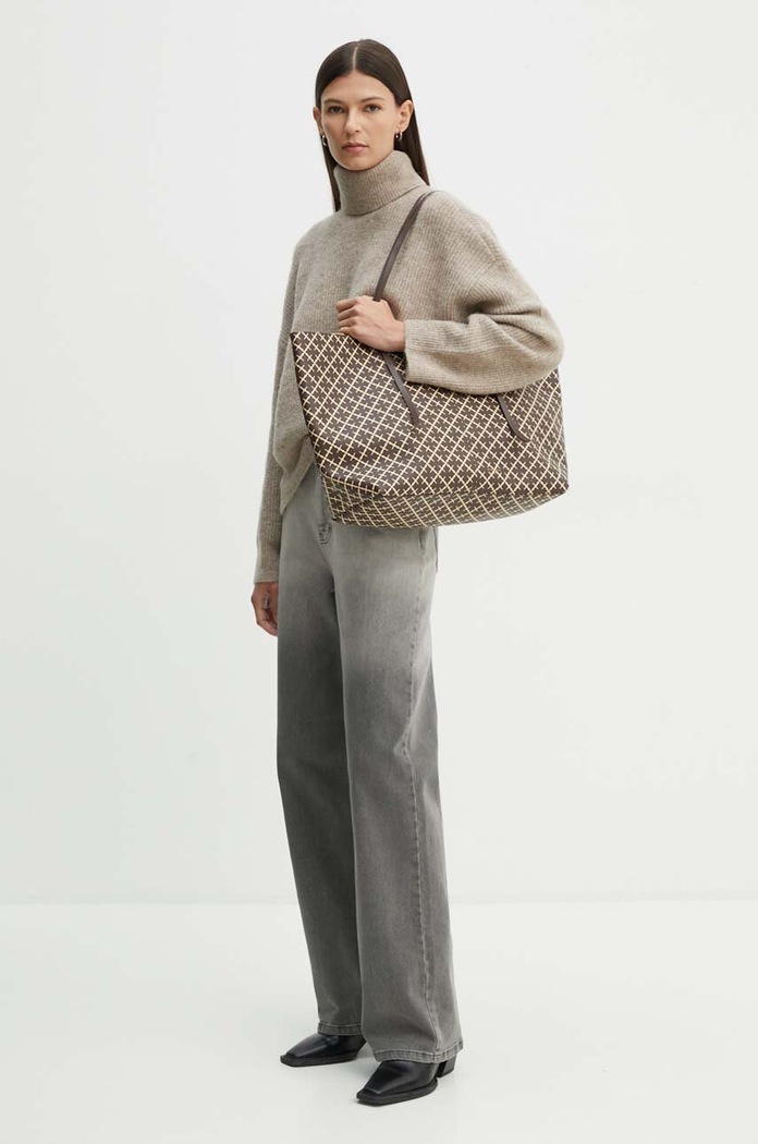 Gestuz sweter damski z wełną 10909333 beżowy AA00