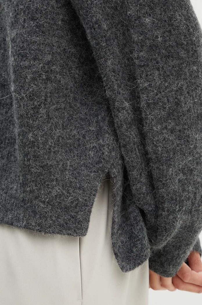 Gestuz sweter damski z wełną szary 10909333