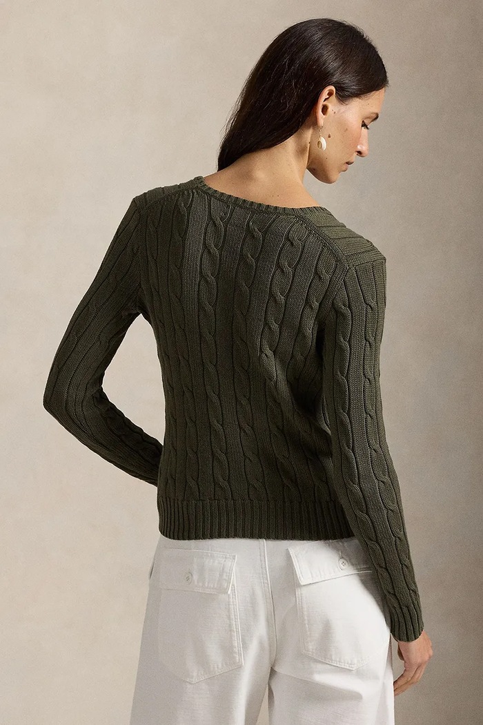 Polo Ralph Lauren sveter dámsky bavlnený 211971870 zelená AA00