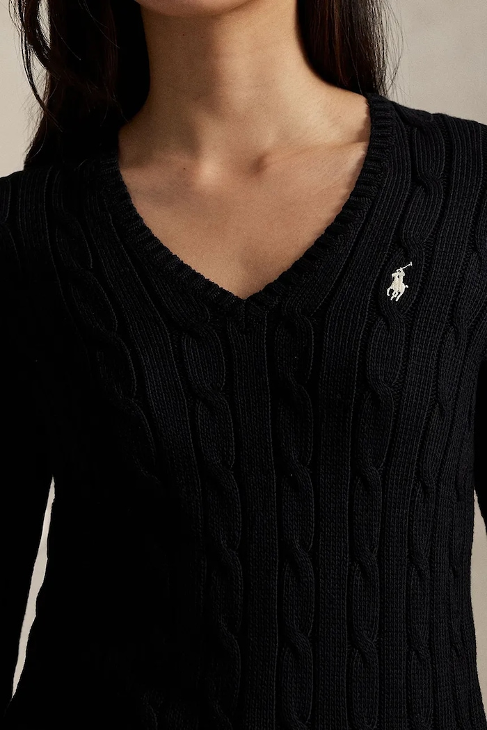 Polo Ralph Lauren sveter dámsky bavlnený čierna 211971870