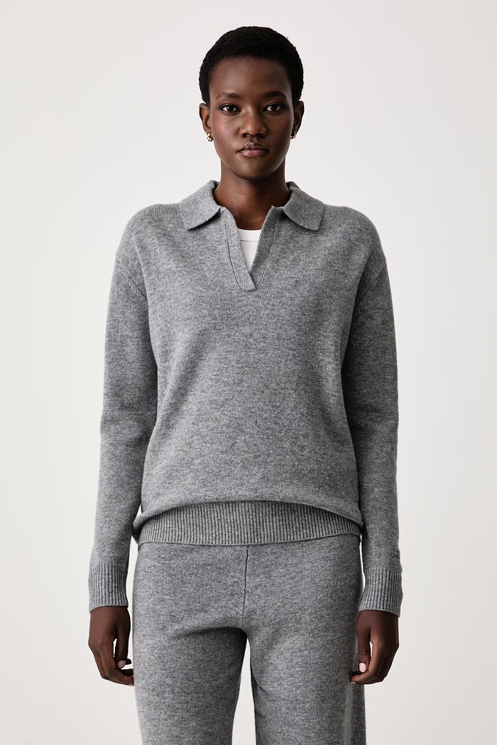 MC2 Saint Barth Sweter damski wełniany szary EZE0003