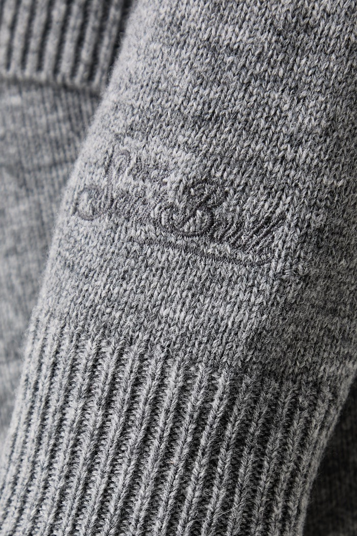Sweter damski wełniany MC2 Saint Barth szary EZE0003