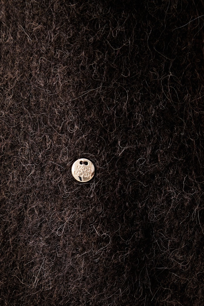 Mos Mosh kamizelka damska z wełną Almine 173060 brązowy