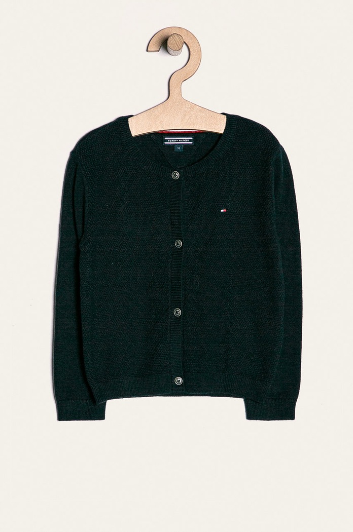 Tommy Hilfiger - Gyerek kardigán 86-176 cm közepesen vastag sötétkék KG0KG03704