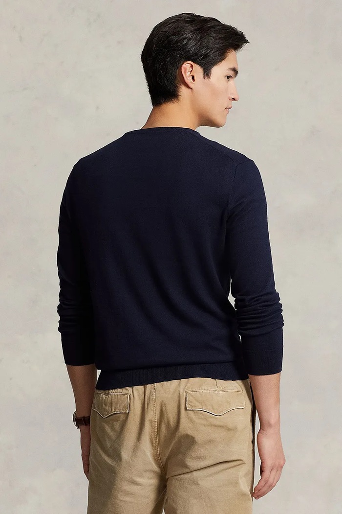 Polo Ralph Lauren - Sweter 710684957001 710684957001 granatowy AA00