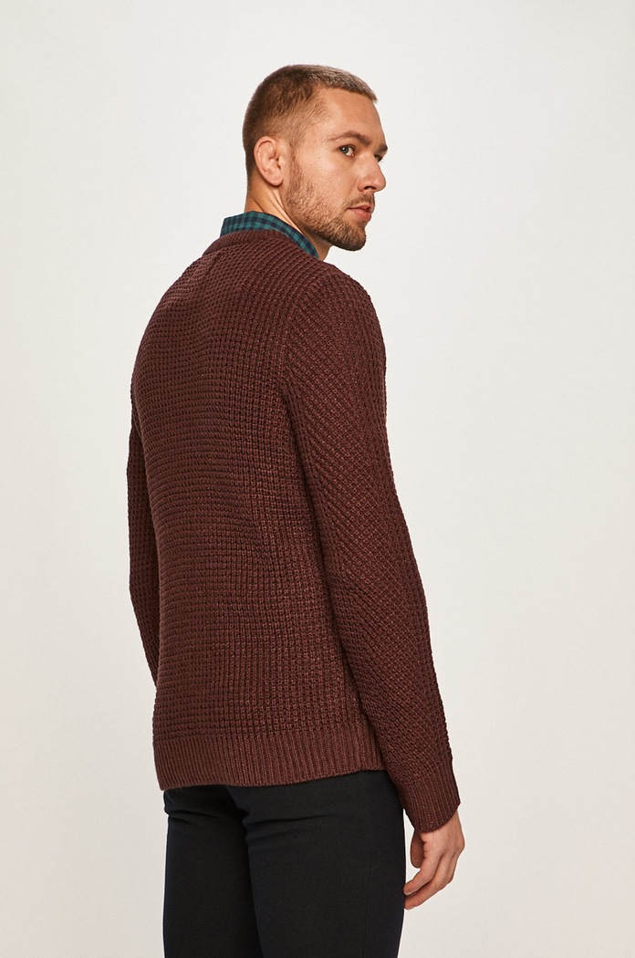 Odzież Jack & Jones - Sweter 12161359 bordowy