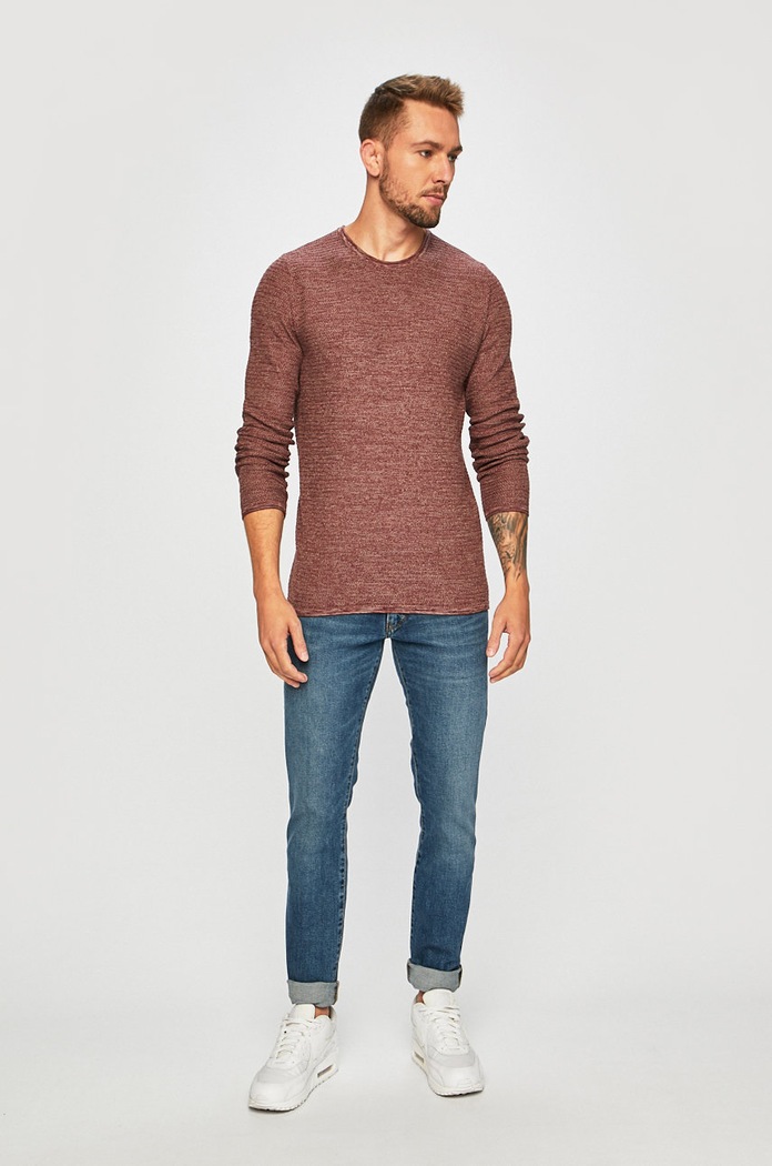 Only & Sons - Svetr 22012290 burgundské AA00
