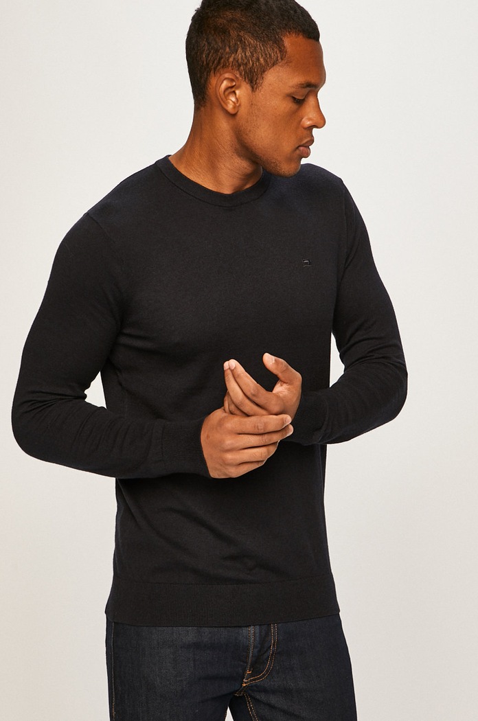 Scotch & Soda - Sveter okrúhly tmavomodrá 153663