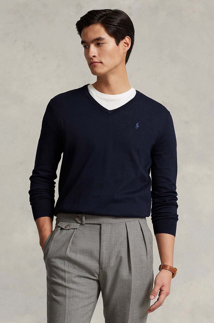 Polo Ralph Lauren - Pulóver sima sötétkék 710670789004