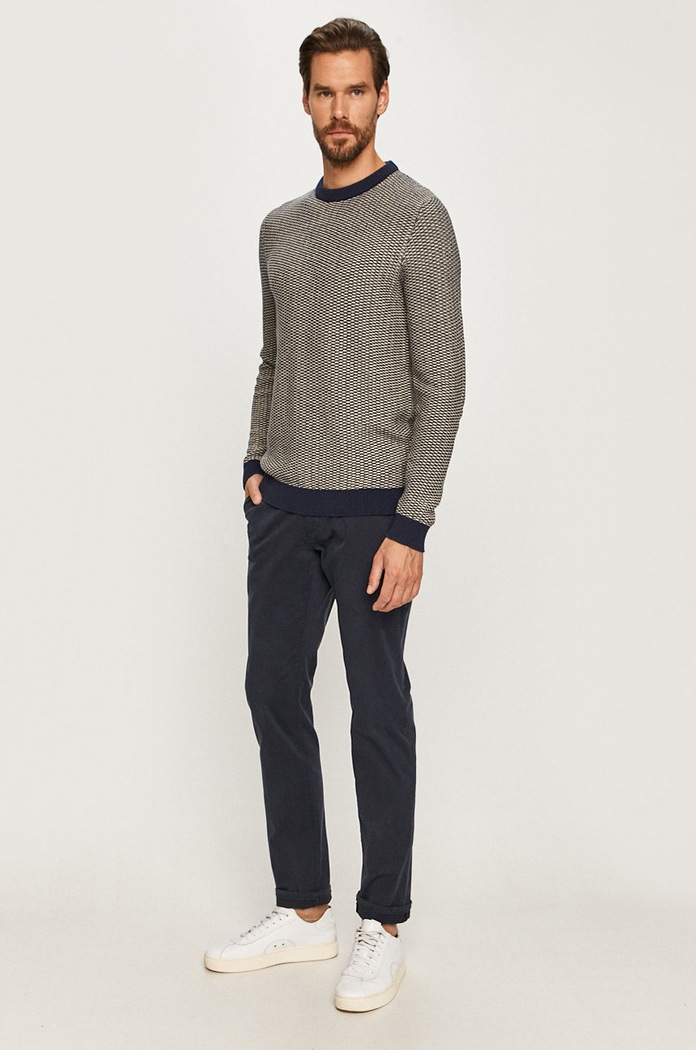 Selected Homme Pulover 16074689 bleumarin AA00
