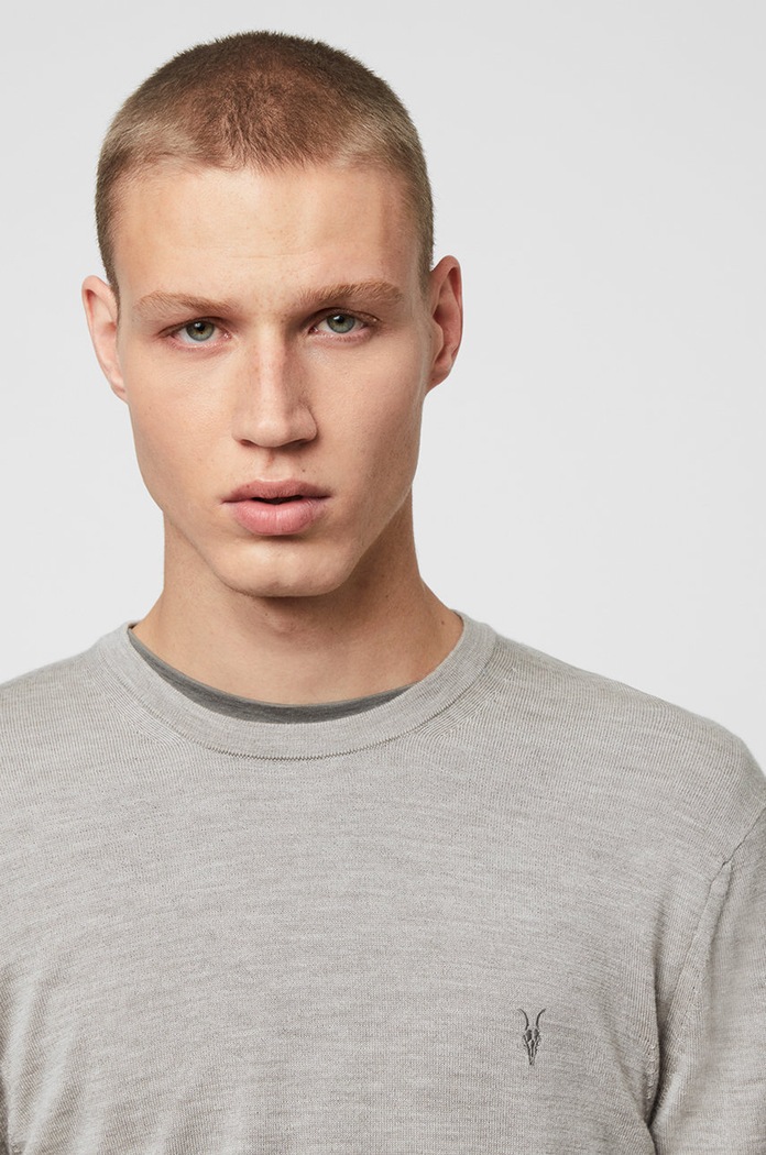 Îmbrăcăminte AllSaints - Pulover Mode Merino Crew MK129D gri
