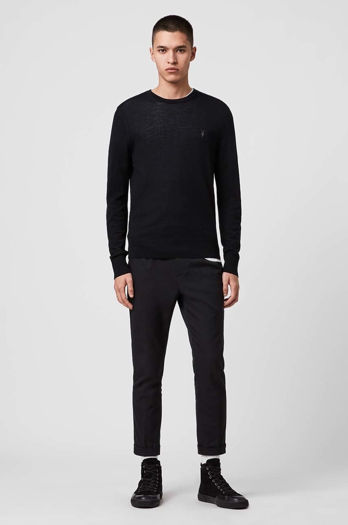 Oblečenie AllSaints - Sveter Mode Merino Crew MK129D čierna