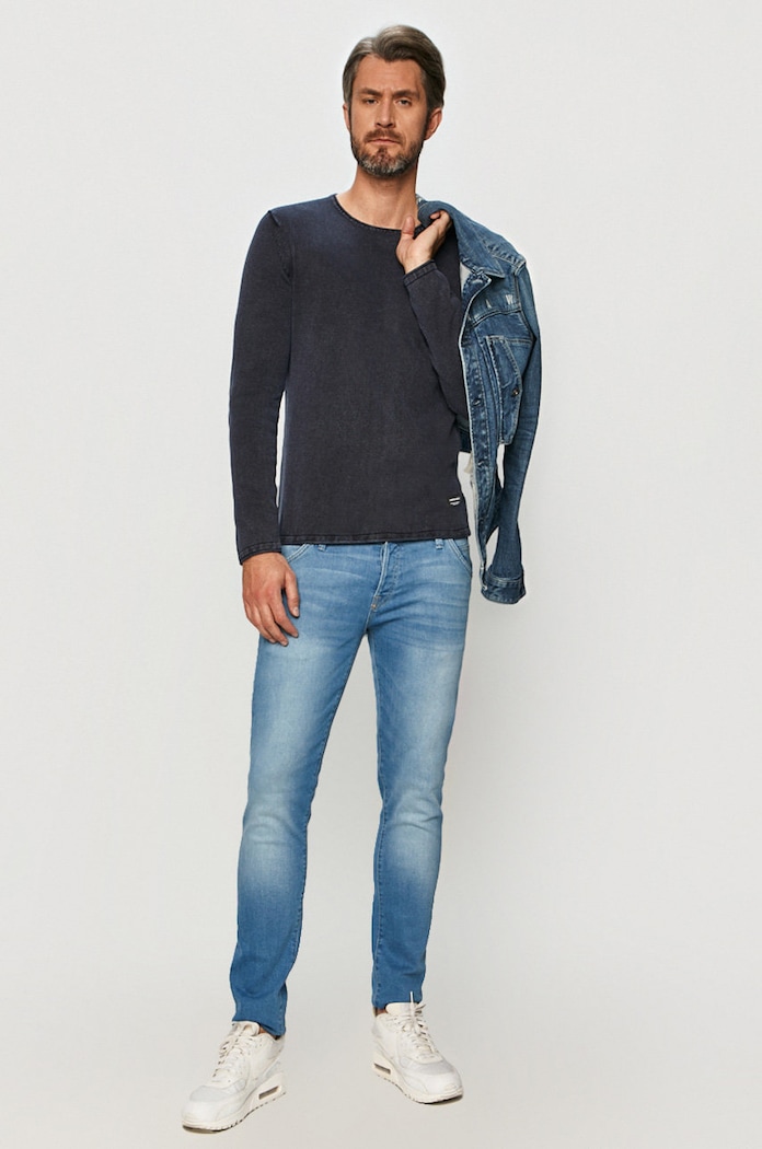 Jack & Jones - Sweter 12174001 granatowy AA00