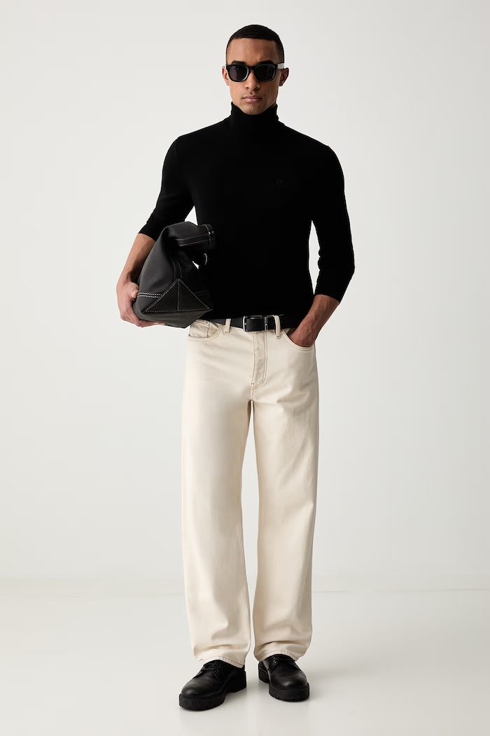 Armani Exchange sweter wełniany 8NZM3C.ZM8AZ czarny AA00