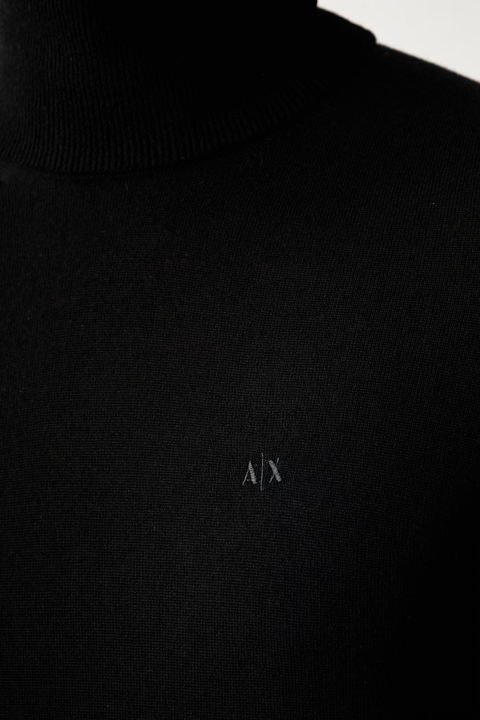 Armani Exchange sweter wełniany 8NZM3C.ZM8AZ czarny