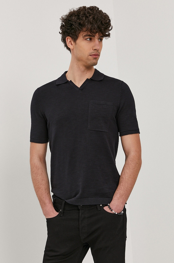 Polo tričko Only & Sons hladký námořnická modř 22019517
