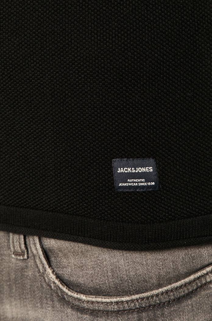 Jack & Jones - Sweter 12157321. czarny