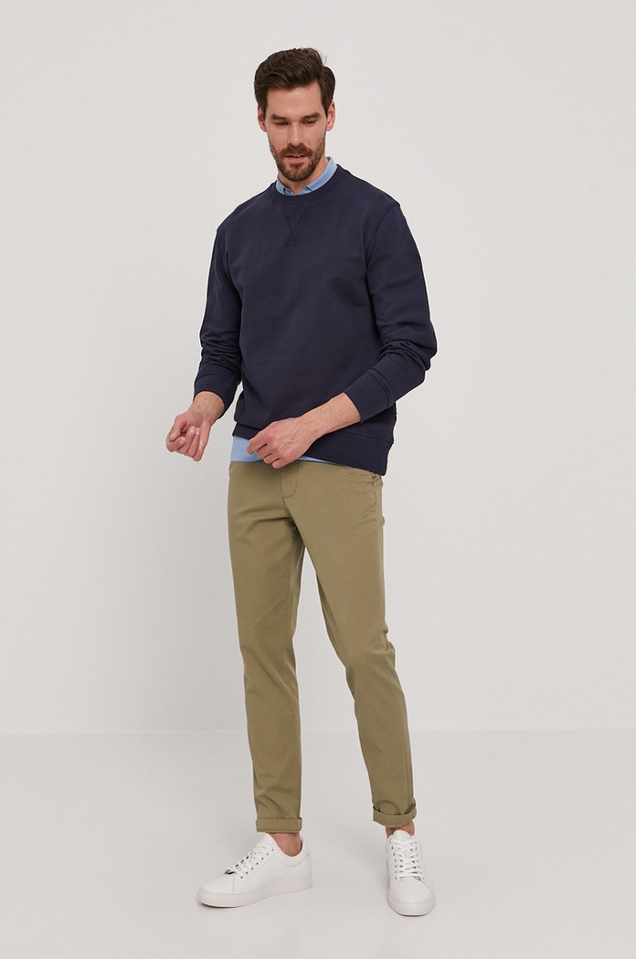 Selected Homme - Bluza bawełniana 16077366 granatowy AA00
