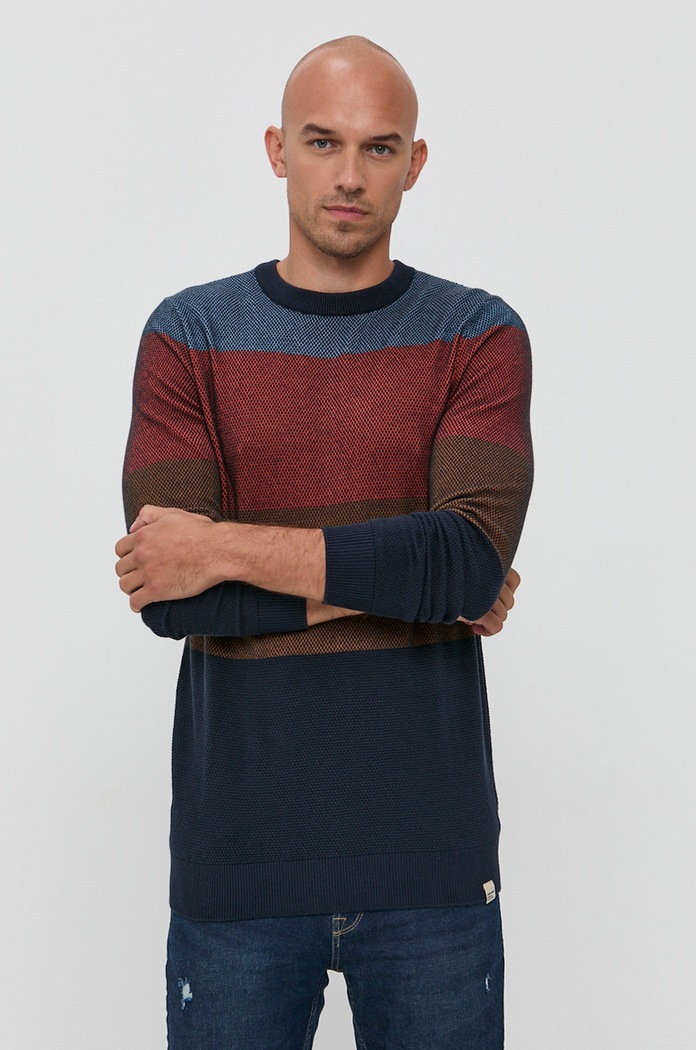 Jack & Jones Sweter okrągły pomarańczowy 12193492
