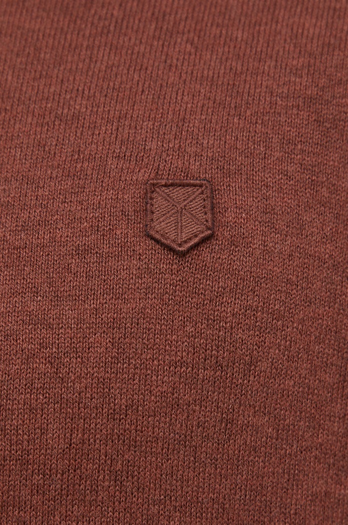 Premium by Jack&Jones Sweter z domieszką kaszmiru 12192311 brązowy