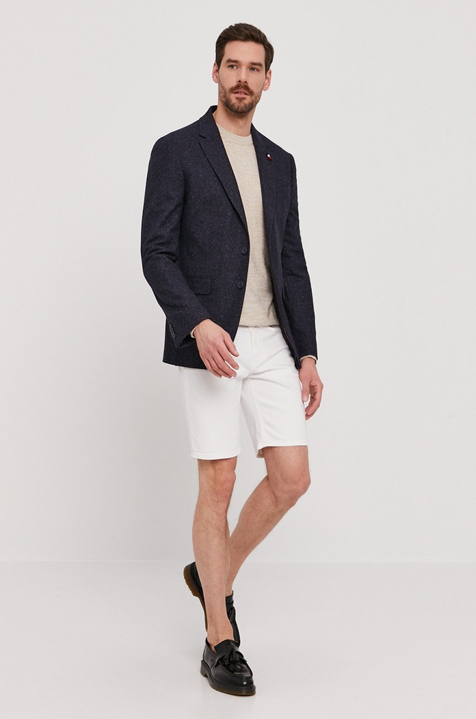 Selected Homme Sweter 16074710 beżowy AA00
