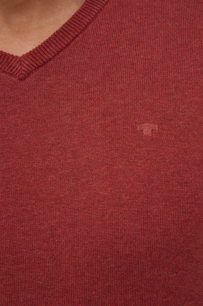 Tom Tailor Sweter 1027300.19346 bordowy
