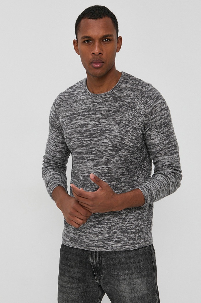 Solid Sweter pozostałe szary 21104246.7901041