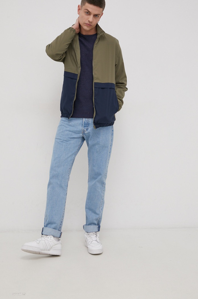 Solid Sweter 21104152.1939371 granatowy AA00
