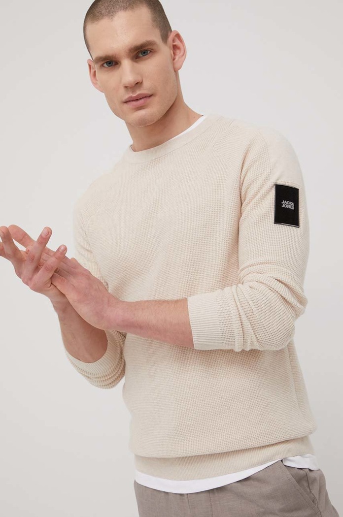 Oblečenie Sveter Jack & Jones 12204596.Moonbeam béžová