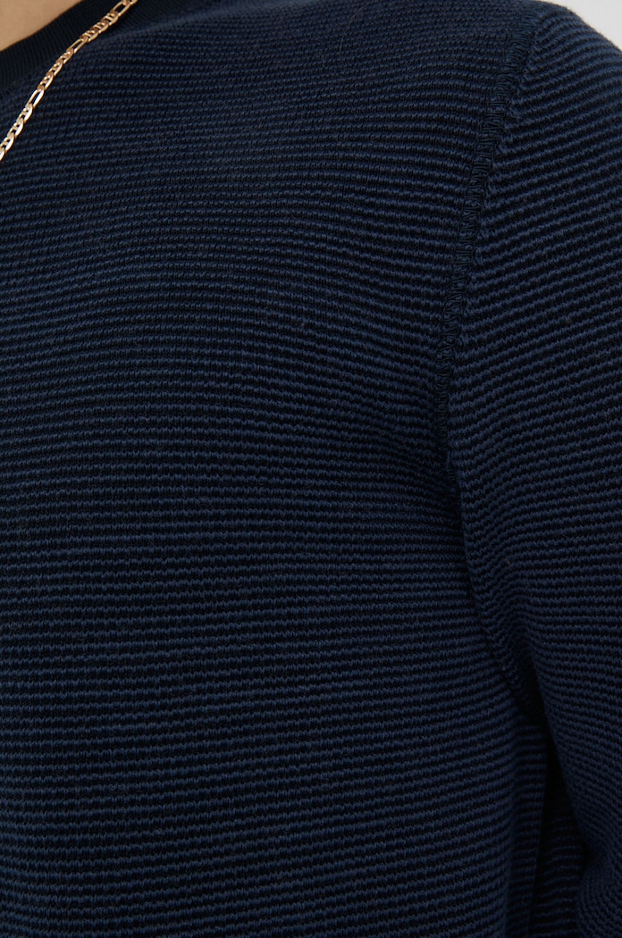 Marc O'Polo sweter z domieszką wełny M28510660376 granatowy