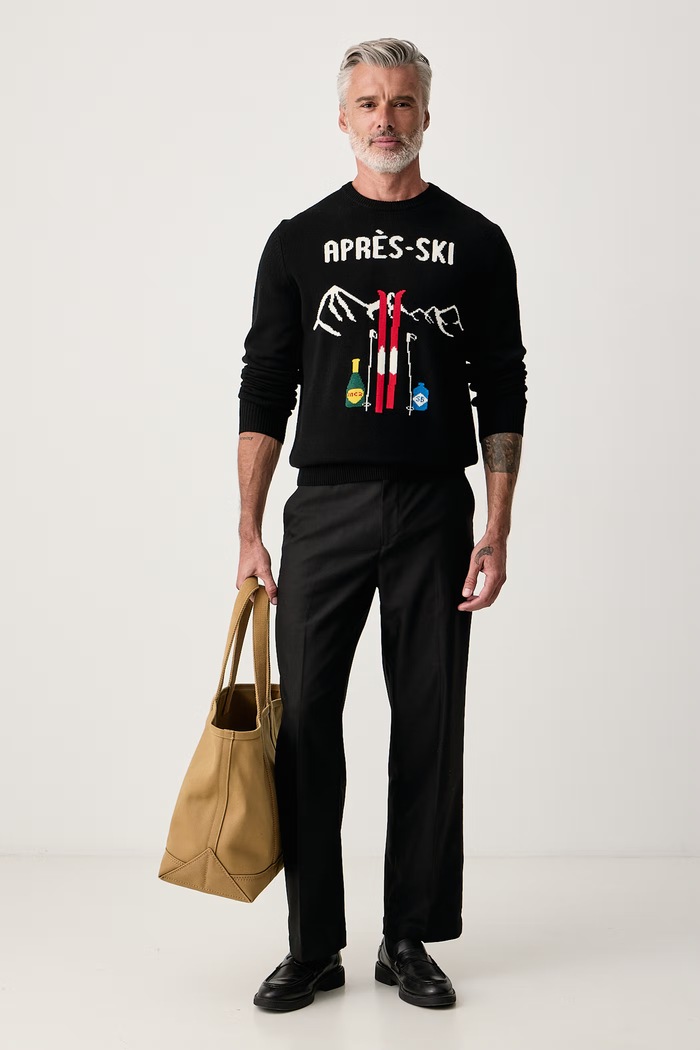 MC2 Saint Barth Sweter męski z wełną HER0011 czarny AA00
