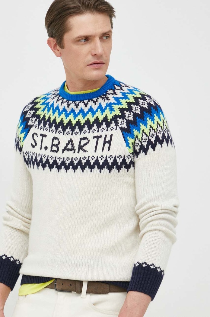 MC2 Saint Barth sweter z domieszką wełny multicolor HER0014