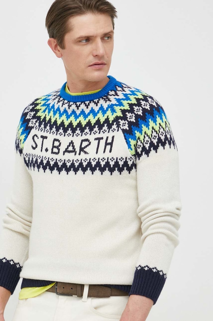 MC2 Saint Barth sweter z domieszką wełny multicolor HER0014
