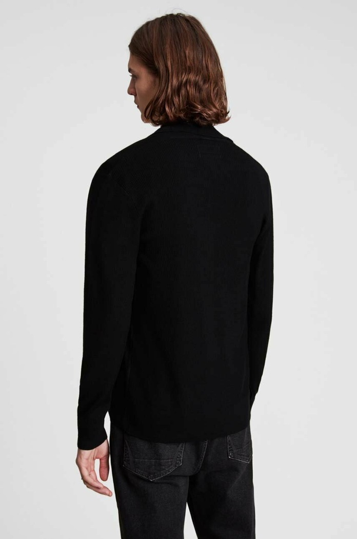 Odzież AllSaints kardigan wełniany MODE MERINO OPEN CAR MK002D czarny