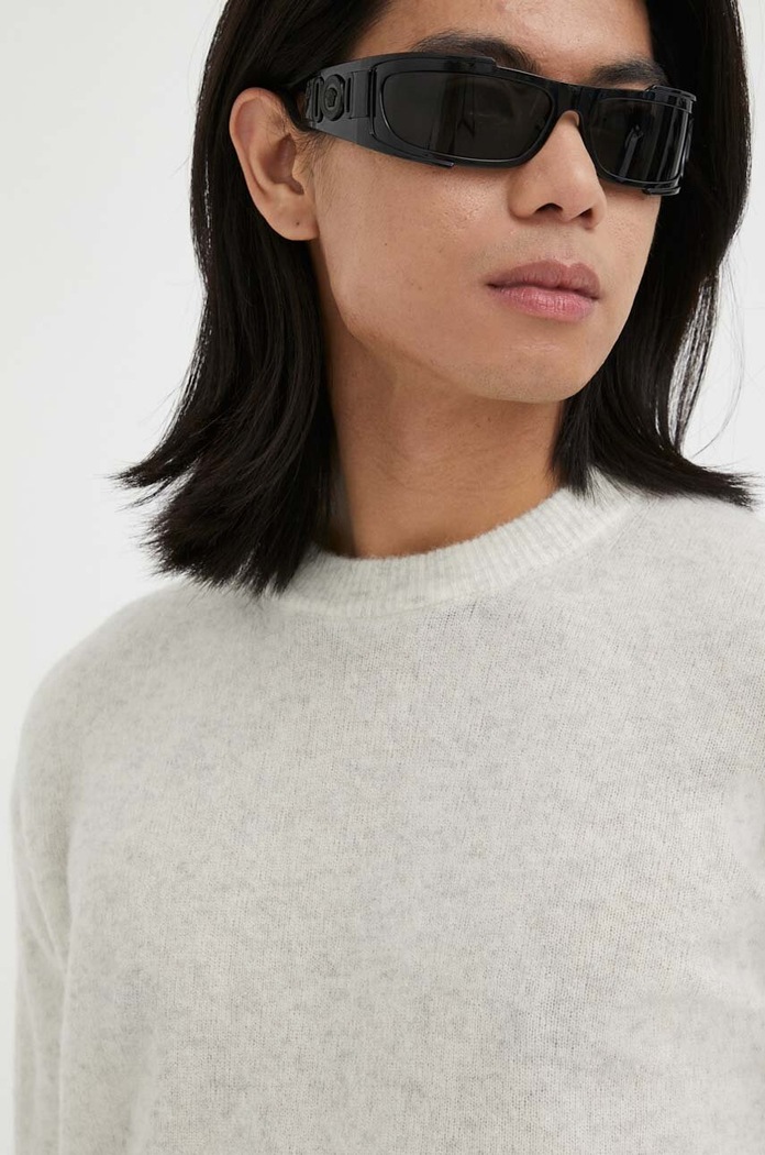 American Vintage sweter wełniany MRAZ18A szary