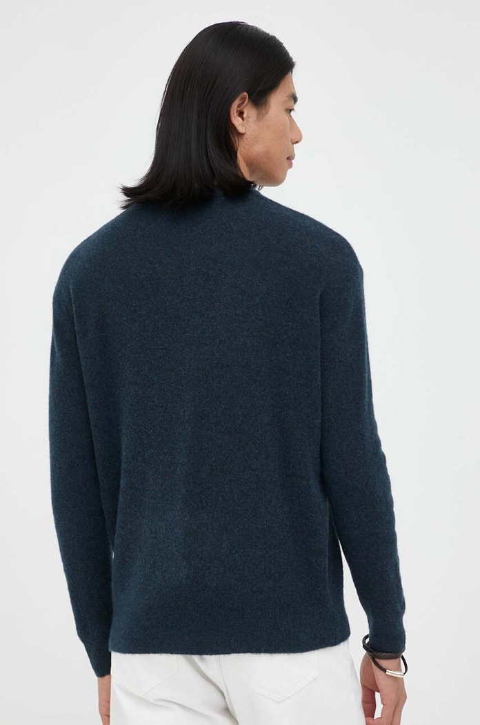 Odzież American Vintage sweter wełniany MRAZ18A granatowy
