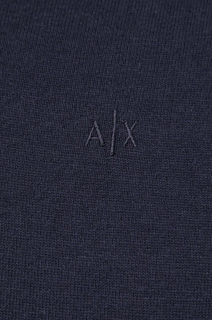 Armani Exchange sweter z domieszką kaszmiru 8NZM4B.ZM1HZ.NOS granatowy