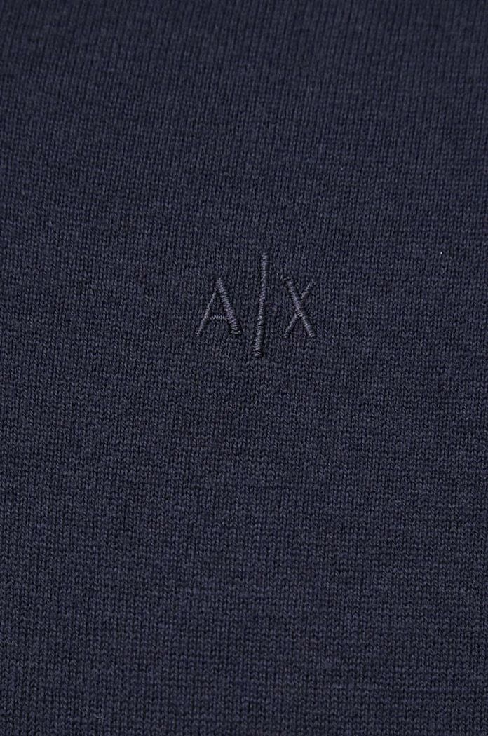 Armani Exchange sweter z domieszką kaszmiru 8NZM4B.ZM1HZ.NOS granatowy