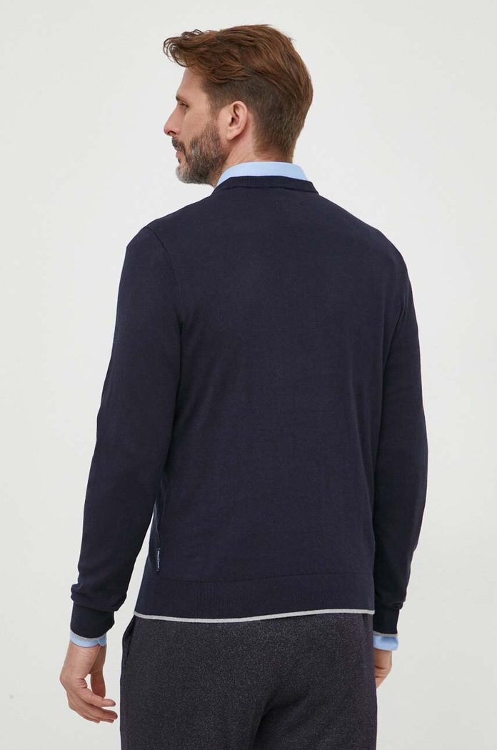 Oblečení Svetr s příměsí kašmíru Armani Exchange 8NZM6A.ZM1HZ.NOS námořnická modř
