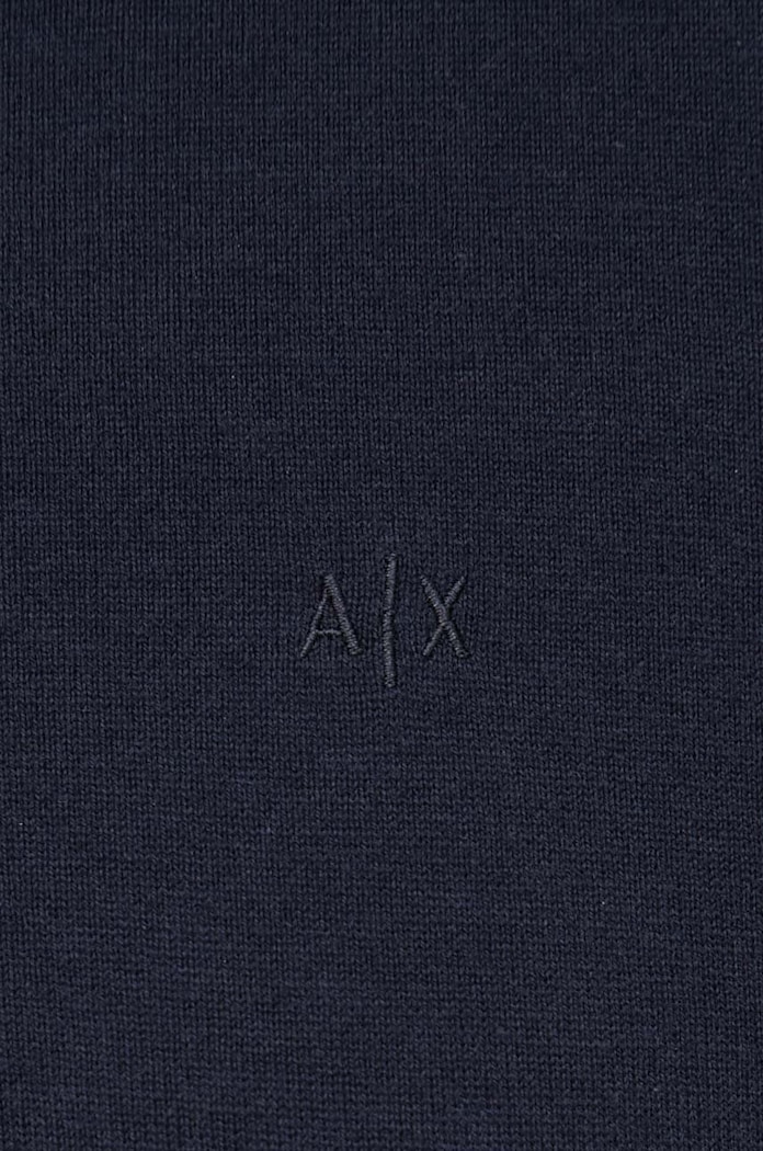 Svetr s příměsí kašmíru Armani Exchange 8NZM6A.ZM1HZ.NOS námořnická modř