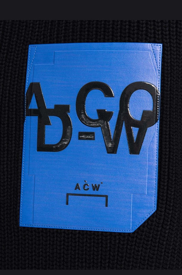 A-COLD-WALL* pulover Patch Pocket Knit ACWMK094 negru