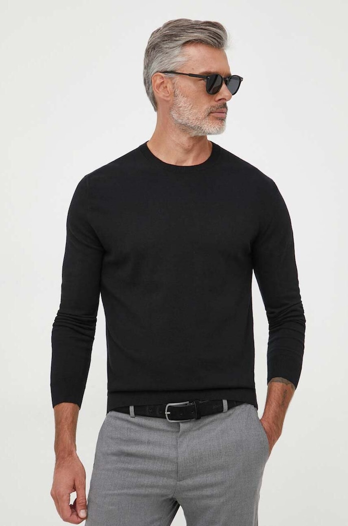 United Colors of Benetton sweter pozostałe czarny 10CVU1N60.100..