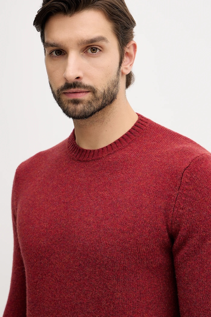 United Colors of Benetton maglione in lana granata 103MK1N24