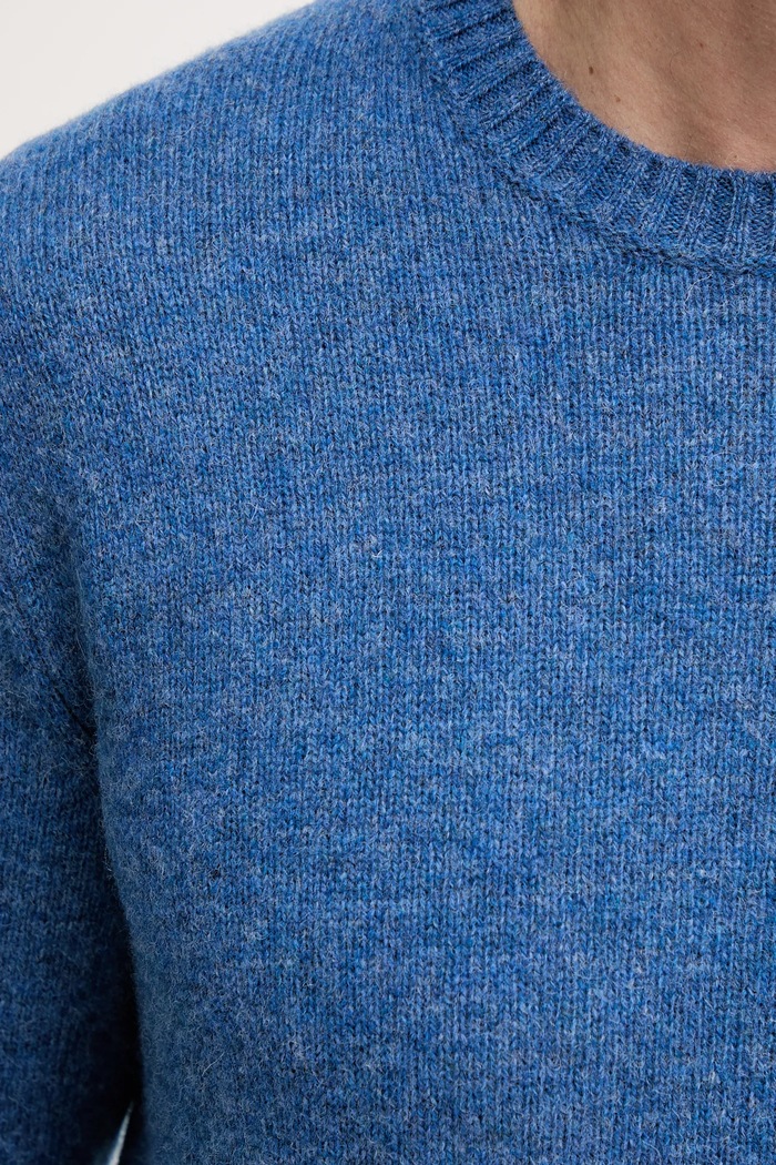 Μάλλινο πουλόβερ United Colors of Benetton 103MK1N24 μπλε