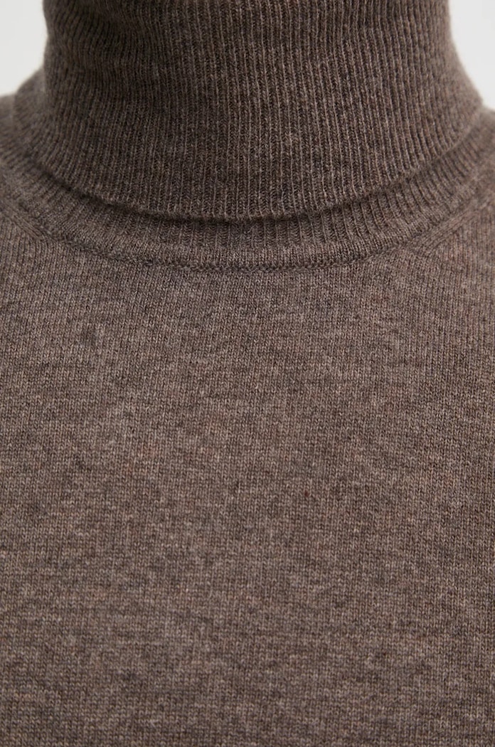 Dolcevita da uomo in lana United Colors of Benetton marrone 1002U2180