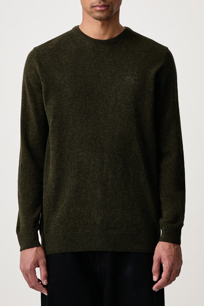 Sweter męski wełniany Barbour zielony MKN0345