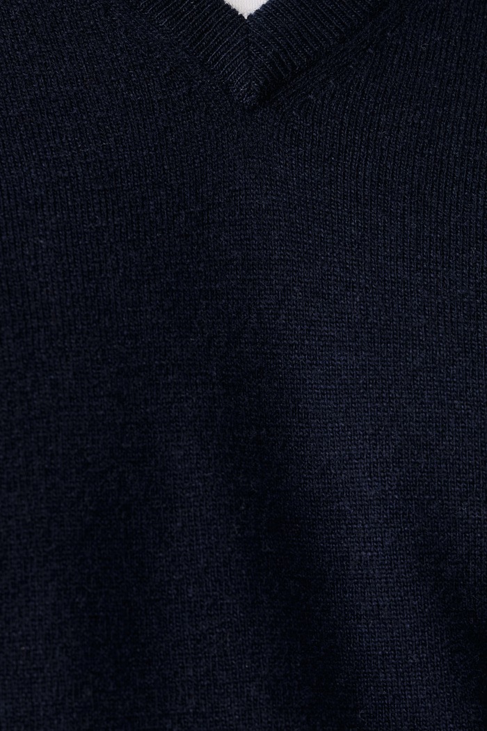 Sveter pánsky vlnený United Colors of Benetton tmavomodrá 1002U4407